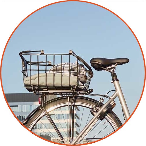 Aluminiowy tylny koszyk rowerowy Basil Cento Nordlicht