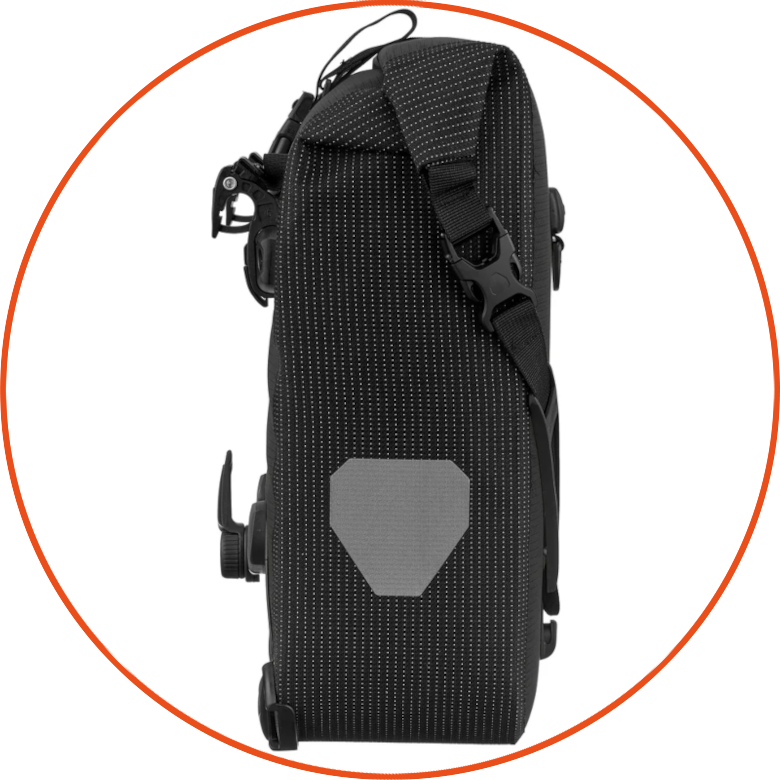 Sakwa rowerowa Ortlieb Sport-Roller High Visibility Black 14.5L