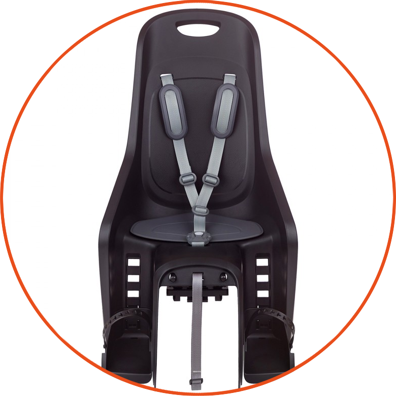 Fotelik rowerowy Polisport Bubbly Maxi Plus Black/Grey MIK