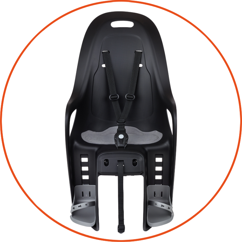 Fotelik rowerowy Polisport Koari Black/Grey MIK