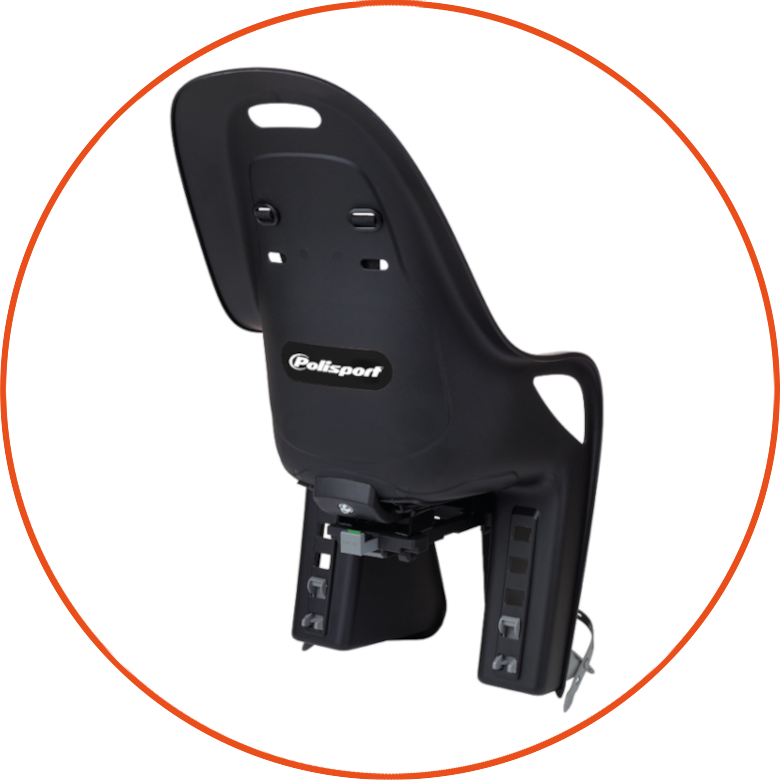 Fotelik rowerowy Polisport Koari Black/Grey MIK