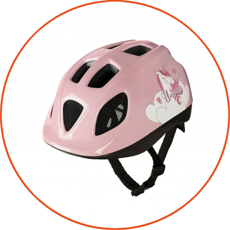 Dziecięcy kask rowerowy Polisport Junior Sweet Unicorn Rozmiar S: 52-56 cm