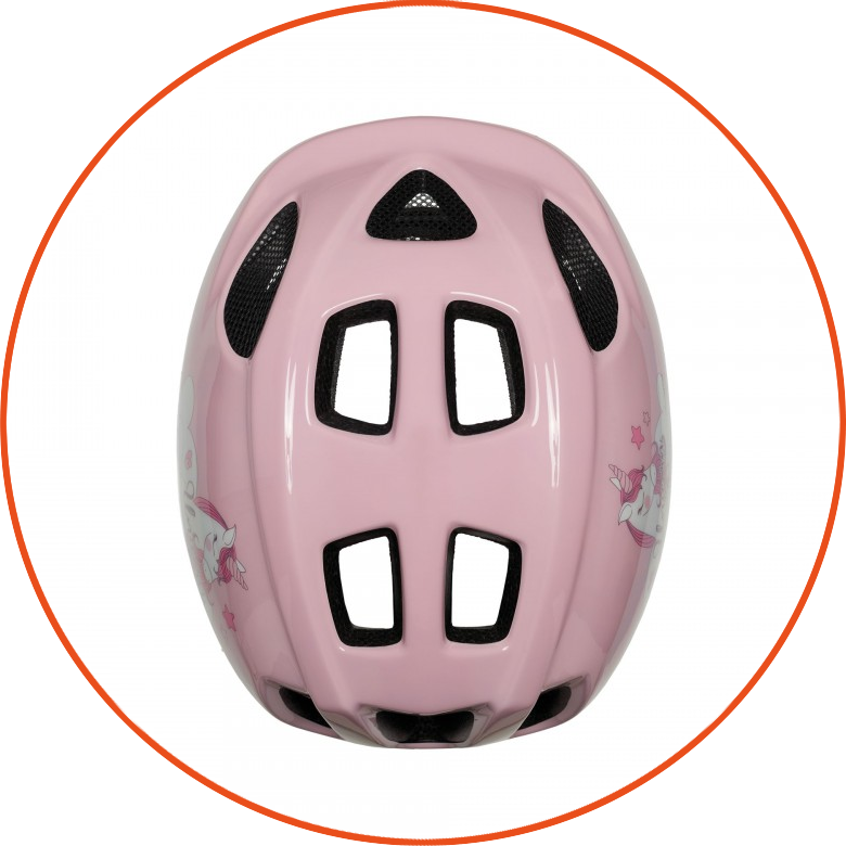 Dziecięcy kask rowerowy Polisport Junior Sweet Unicorn Rozmiar S: 52-56 cm
