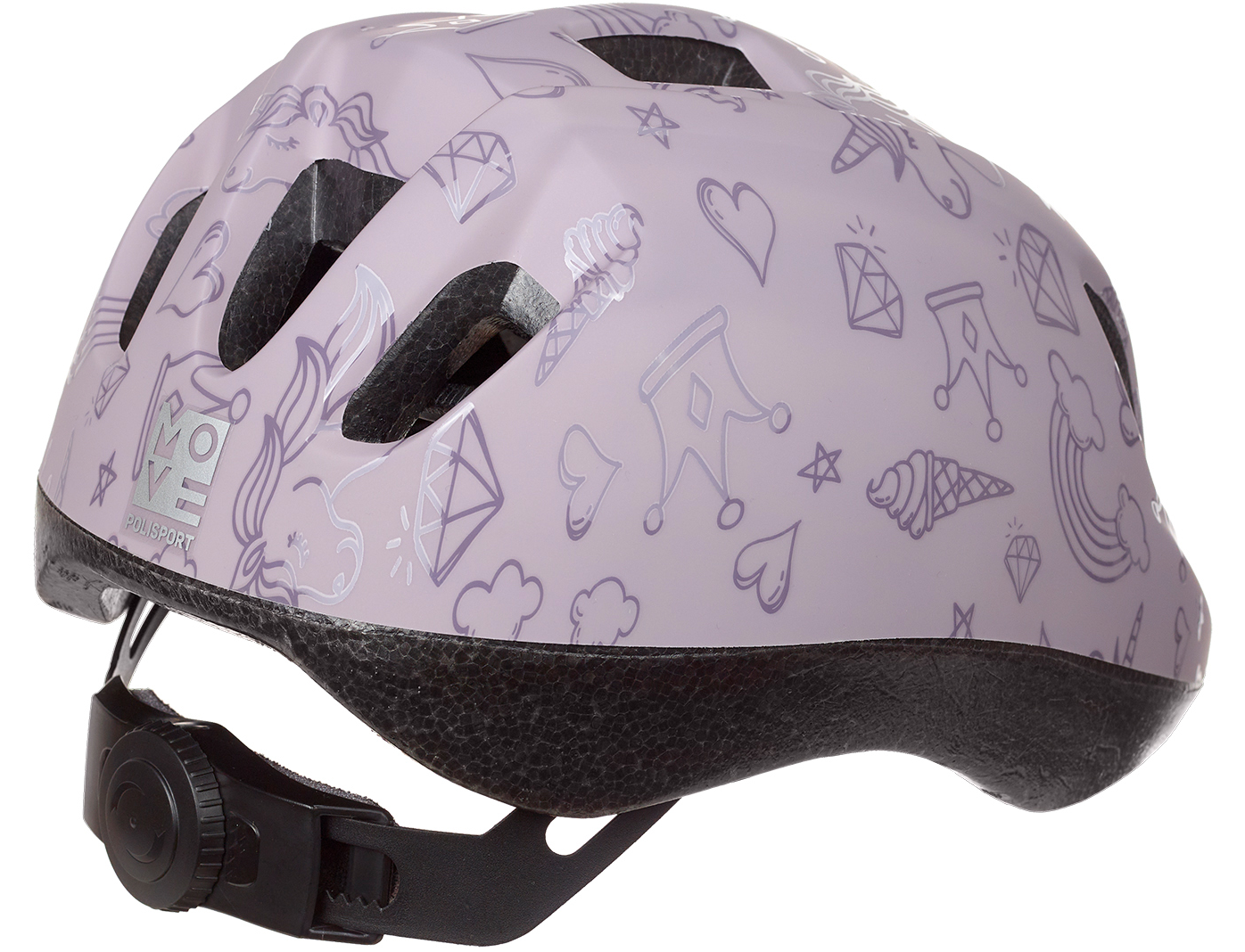 Dziecięcy kask rowerowy Polisport KIDS Fantasy Purple XS: 46-53 cm