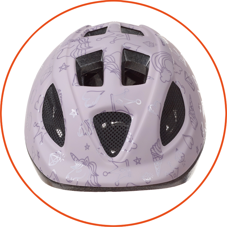 Dziecięcy kask rowerowy Polisport KIDS Fantasy Purple XS: 46-53 cm
