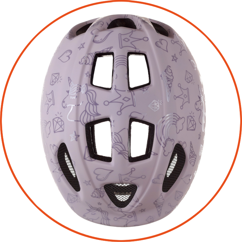 Dziecięcy kask rowerowy Polisport KIDS Fantasy Purple XS: 46-53 cm
