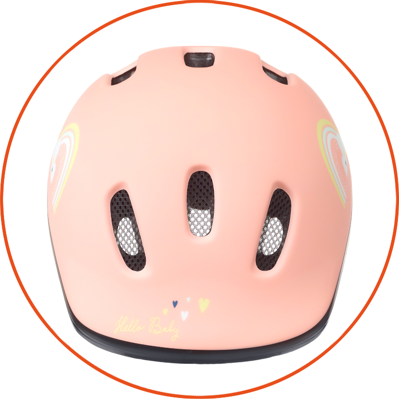 Dziecięcy kask rowerowy Polisport BABY Happy Rainbow XXS: 44-48 cm