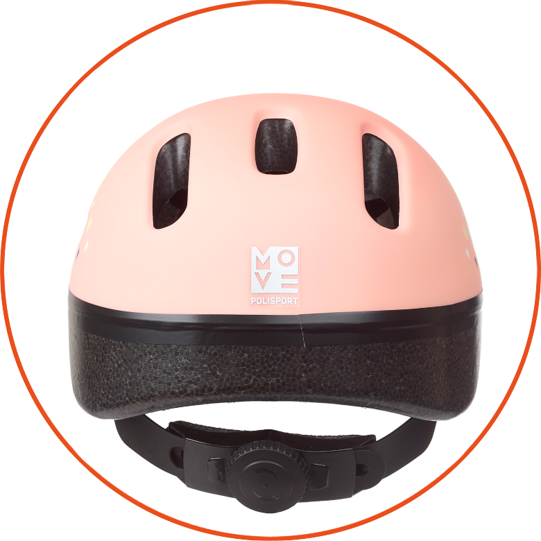 Dziecięcy kask rowerowy Polisport BABY Happy Rainbow XXS: 44-48 cm