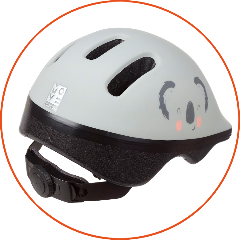 Dziecięcy kask rowerowy Polisport XXS BABY Koala 44-48 cm