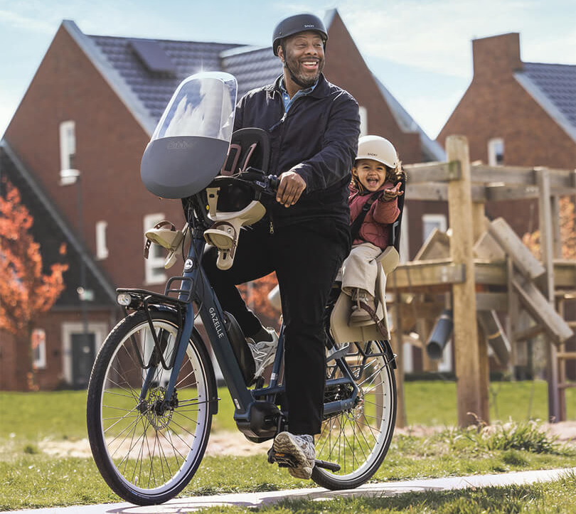 Tylny fotelik rowerowy Qibbel Air MIK HD