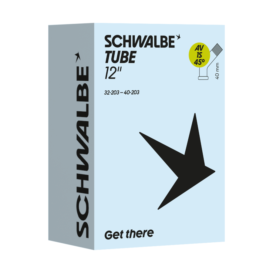 Dętka rowerowa Schwalbe 12" × 1.10-1.50" (28/40-203) 45° - NR AV1S