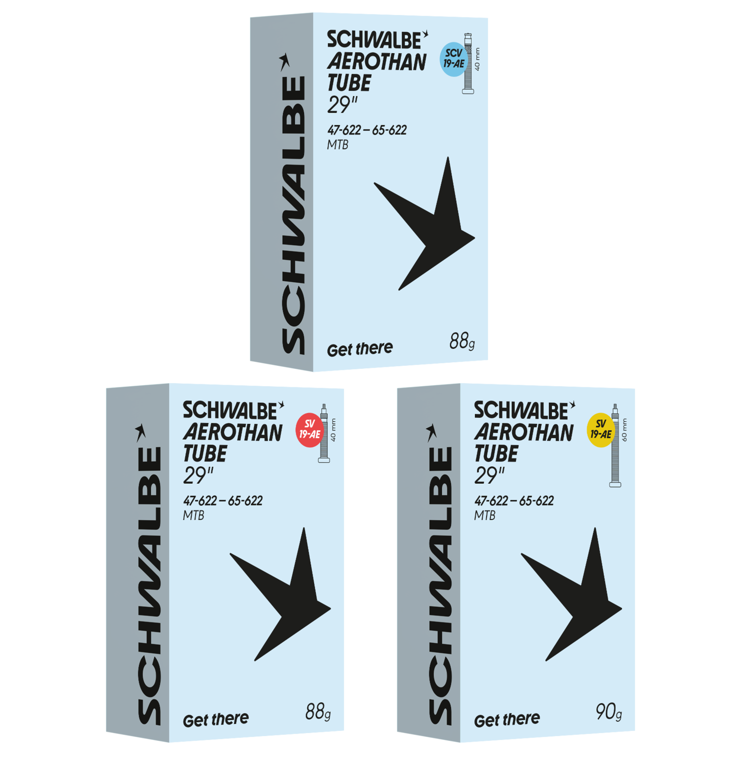 Dętka rowerowa Schwalbe Aerothan 29" × 1.75-2.60" (47/65-622) - NR 19AE