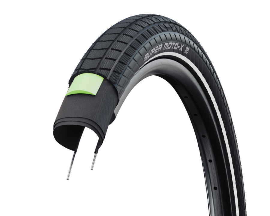 Opona rowerowa Schwalbe Super Moto-X 27.5" × 2.40" (62-584) Reflex