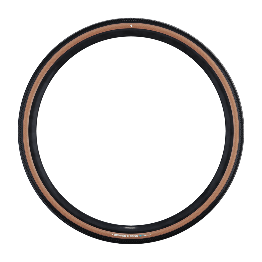 Opona rowerowa Schwalbe G-One RS Pro Evo 28 × 1.70 (45-622) TLR Zwijana Czarna/Transparentna