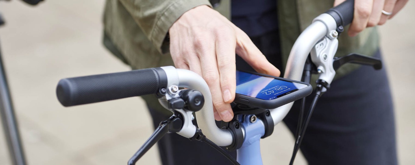 Brompton Quadlock phone holder