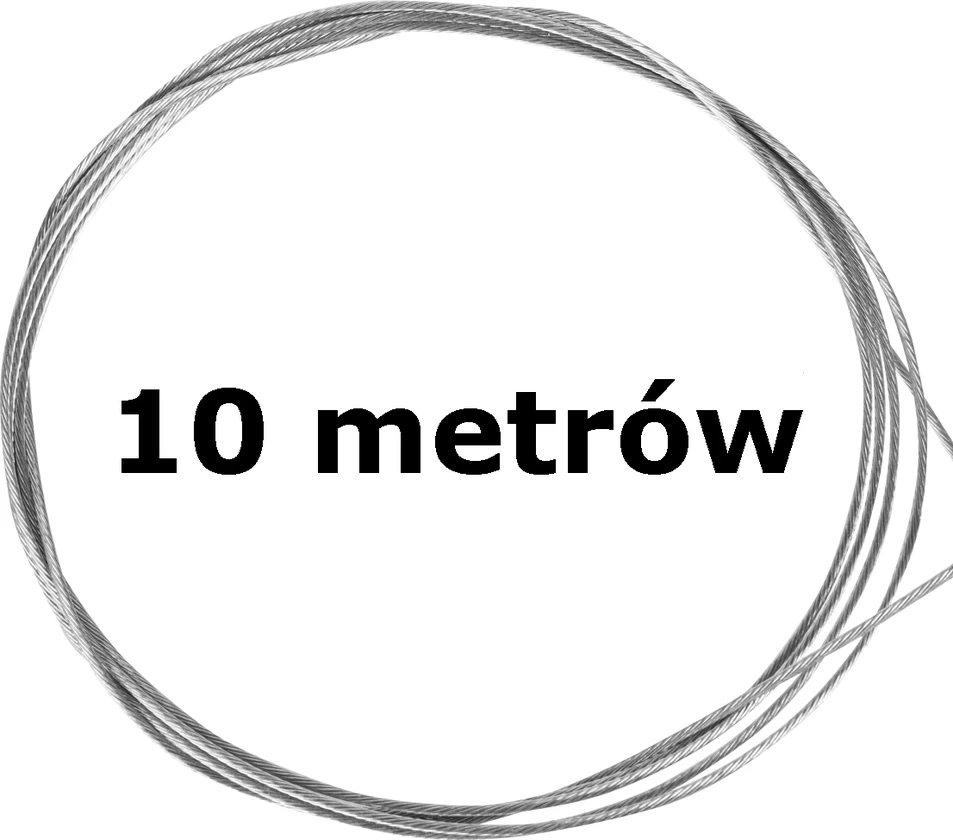 10 metrów linki rowerowej Ø 1-2,5 mm Ø 2,0 mm