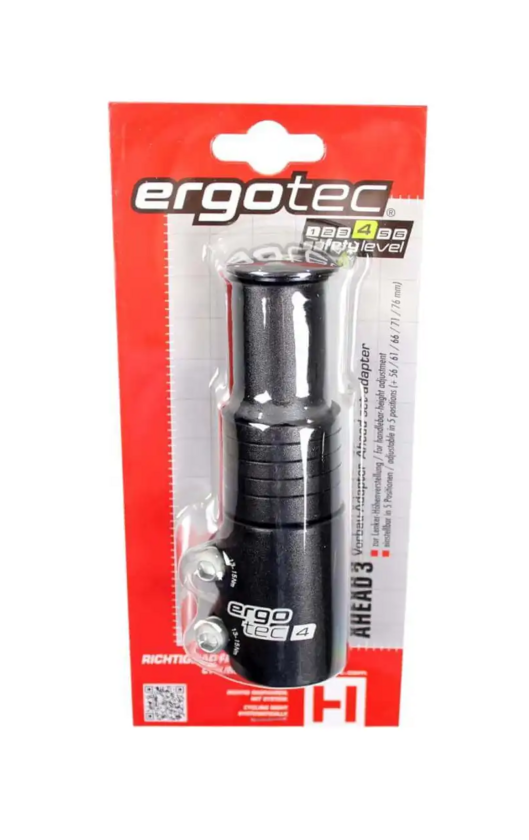 Adapter do podniesienia kierownicy do wsporników Ahead 1 1/8" Ergotec