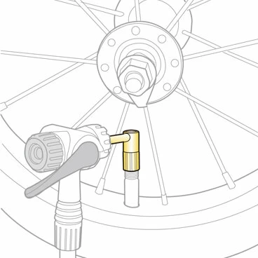 Adapter zaworu presta Topeak Pressure-Rite