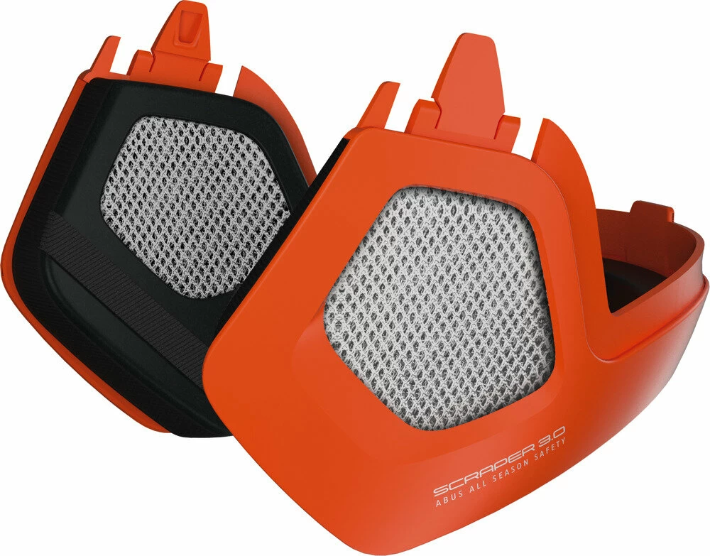Akcesoria do kasku Abus Scraper 3.0 Winter Kit Signal Orange Rozmiar M