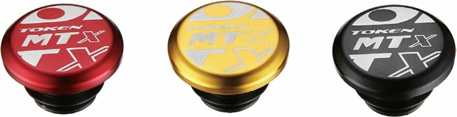 Aluminiowe zaślepki kierownicy Token MTX czarny