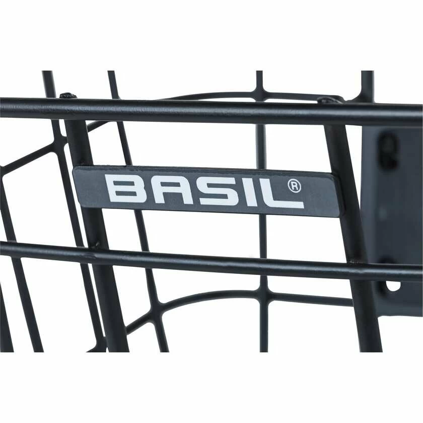 Aluminiowy przedni koszyk rowerowy Basil Bremen z systemem KlickFix oraz Basil KF