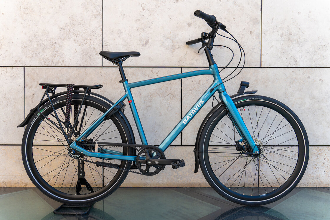 Batavus Dinsdag Exclusive Belt N7 na pasku zębatym Męski Lekki niebieski