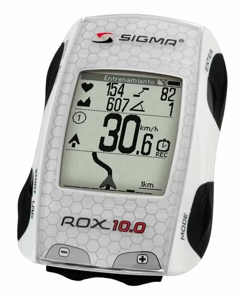Bezprzewodowy licznik rowerowy z pulsometrem i GPS Sigma ROX 10.0 Basic Biały / Bez nadajników
