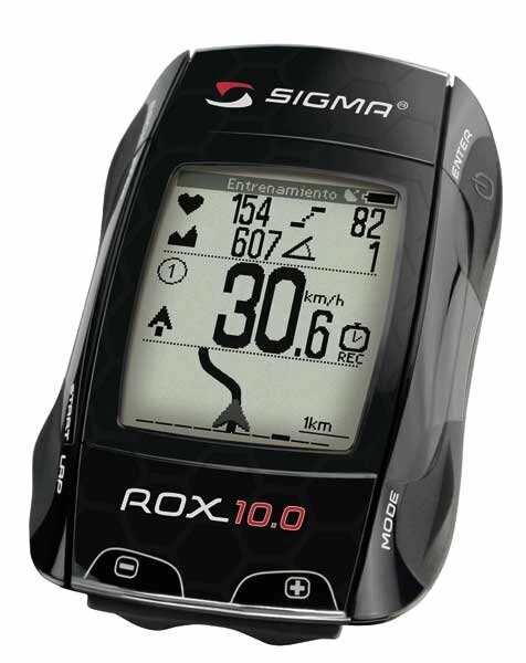 Bezprzewodowy licznik rowerowy z pulsometrem i GPS Sigma ROX 10.0 Basic Czarny / Bez nadajników