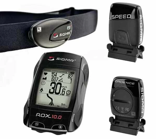 Bezprzewodowy licznik rowerowy z pulsometrem i GPS Sigma ROX 10.0 CPL Czarny