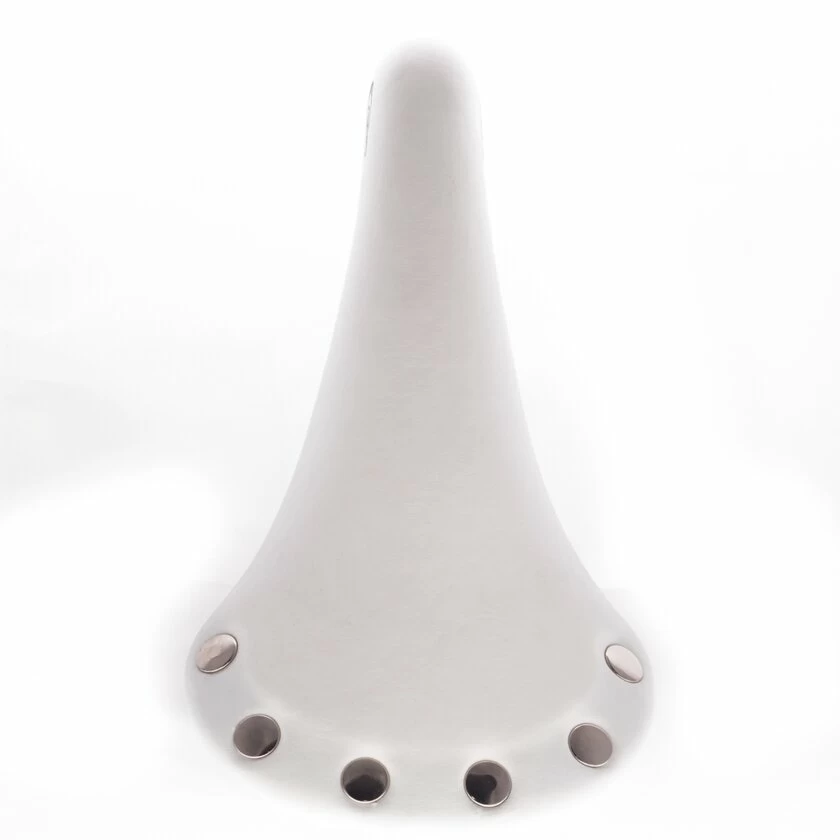 Białe siodełko rowerowe GES Retro Fixy