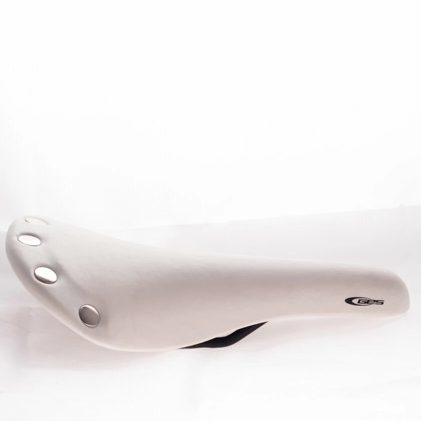 Białe siodełko rowerowe GES Retro Fixy