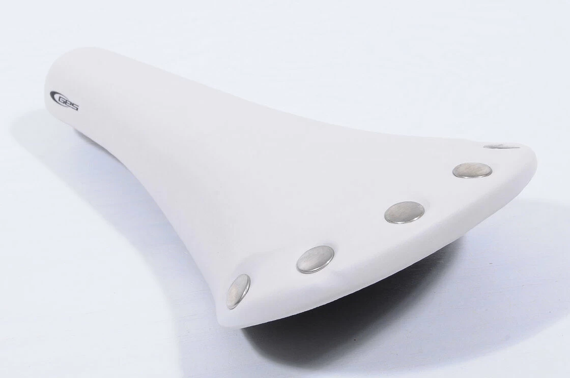 Białe siodełko rowerowe GES Retro Fixy