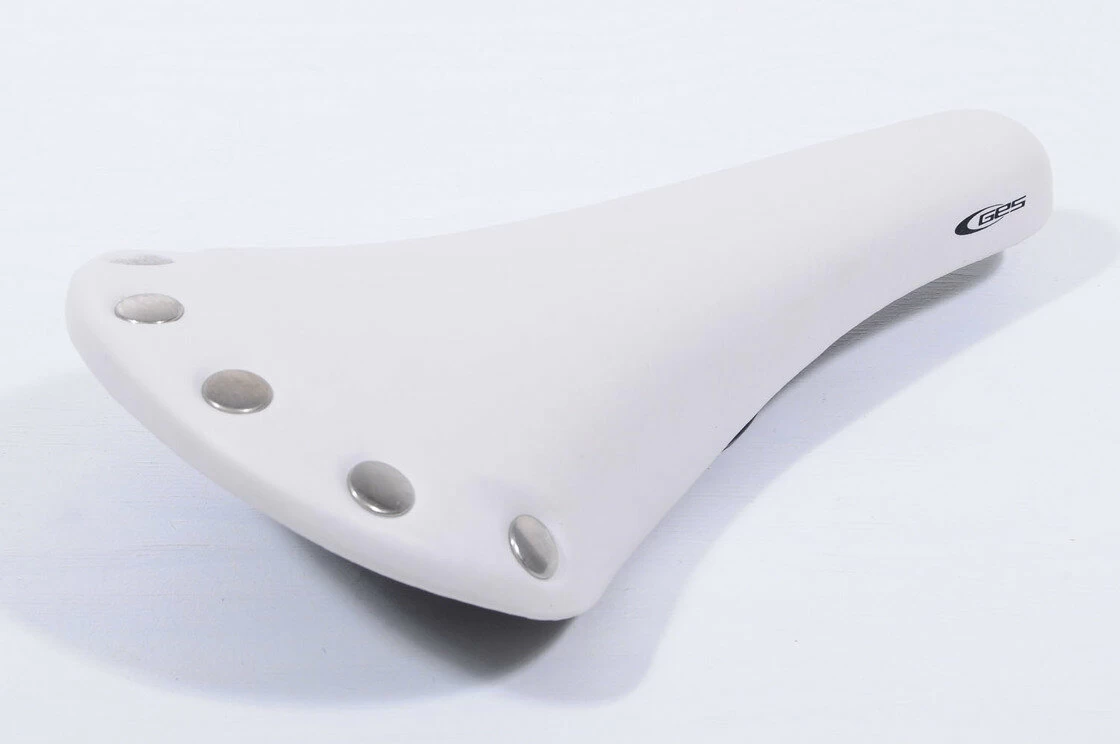 Białe siodełko rowerowe GES Retro Fixy