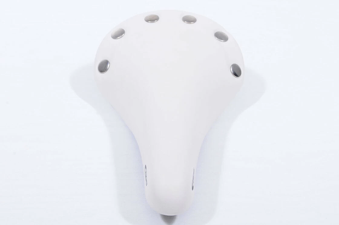 Białe siodełko rowerowe GES Retro Fixy