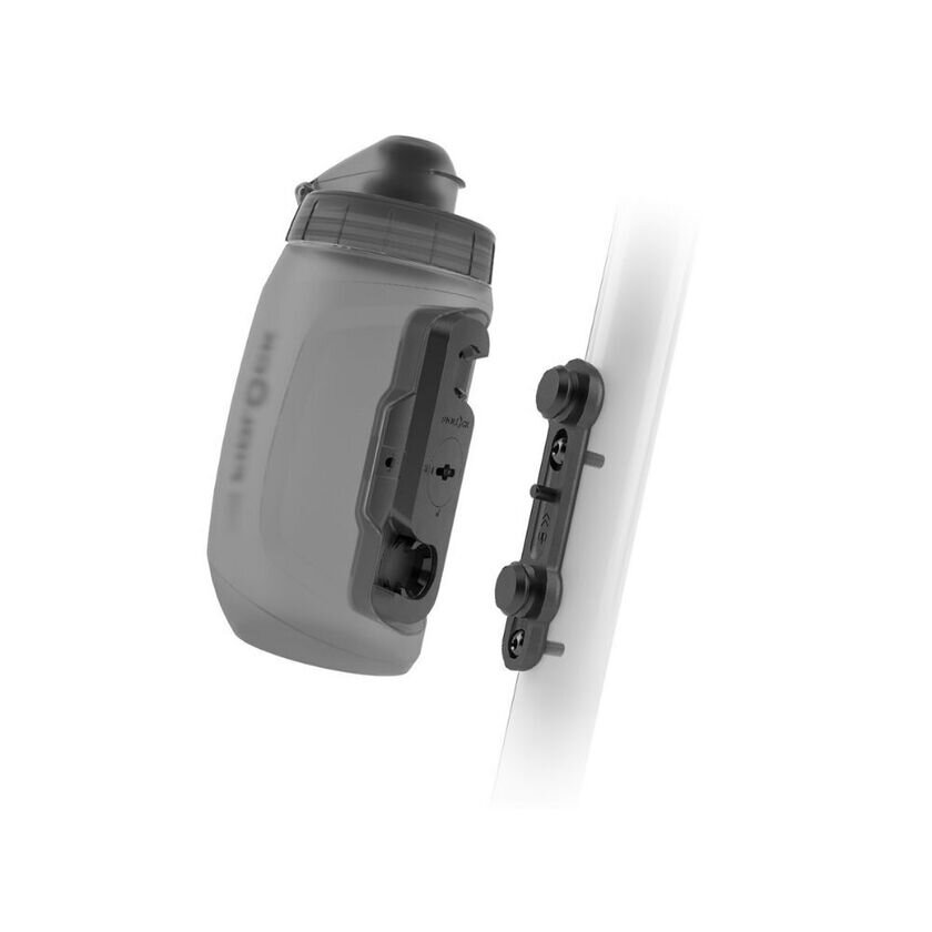 Bidon rowerowy Fidlock Twist 450 + uchwyt (baza) Czarny transparentny