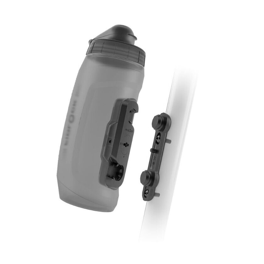 Bidon rowerowy Fidlock Twist 590 + uchwyt (baza) Czarny transparentny
