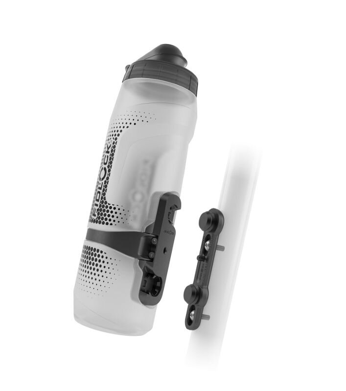 Bidon rowerowy Fidlock Twist 800 + uchwyt (baza) Biały transparentny