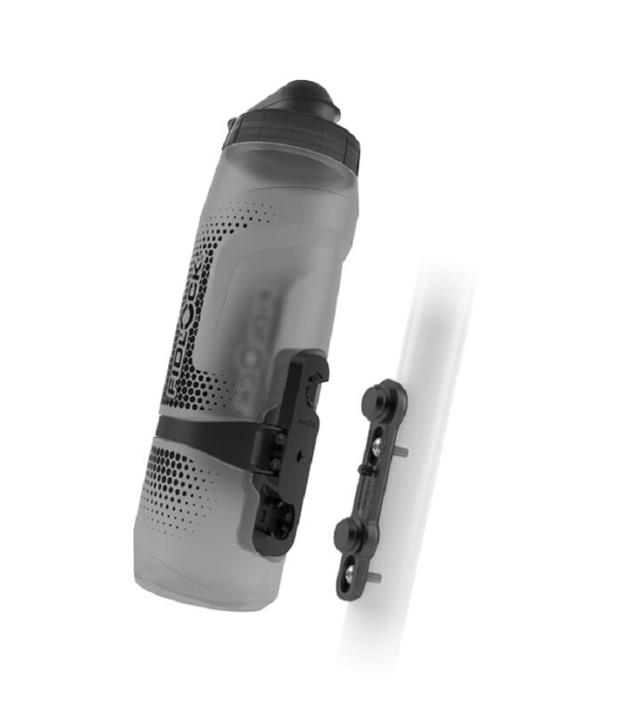 Bidon rowerowy Fidlock Twist 800 + uchwyt (baza) Czarny transparentny