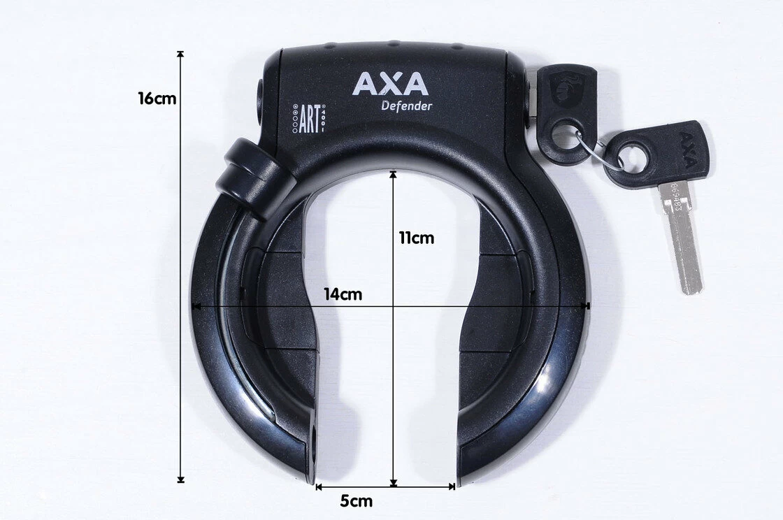 Blokada AXA Defender + zamek do baterii Gazelle Impulse