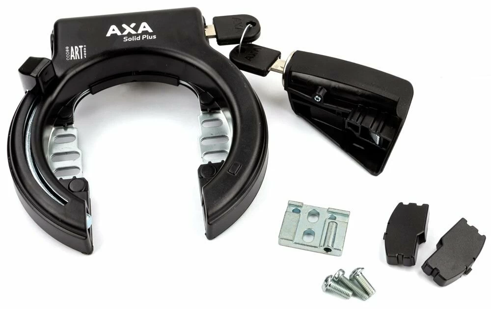 Blokada AXA Solid Plus + zamek do baterii Yamaha