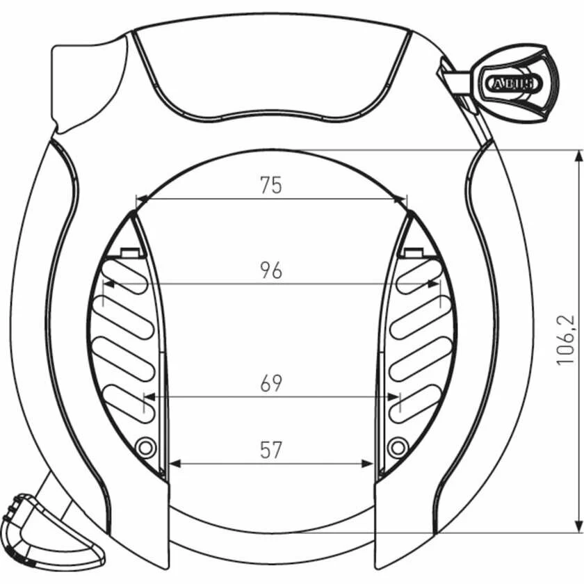 Blokada tylnego koła Abus Pro Shield XPlus 5955 ART 2