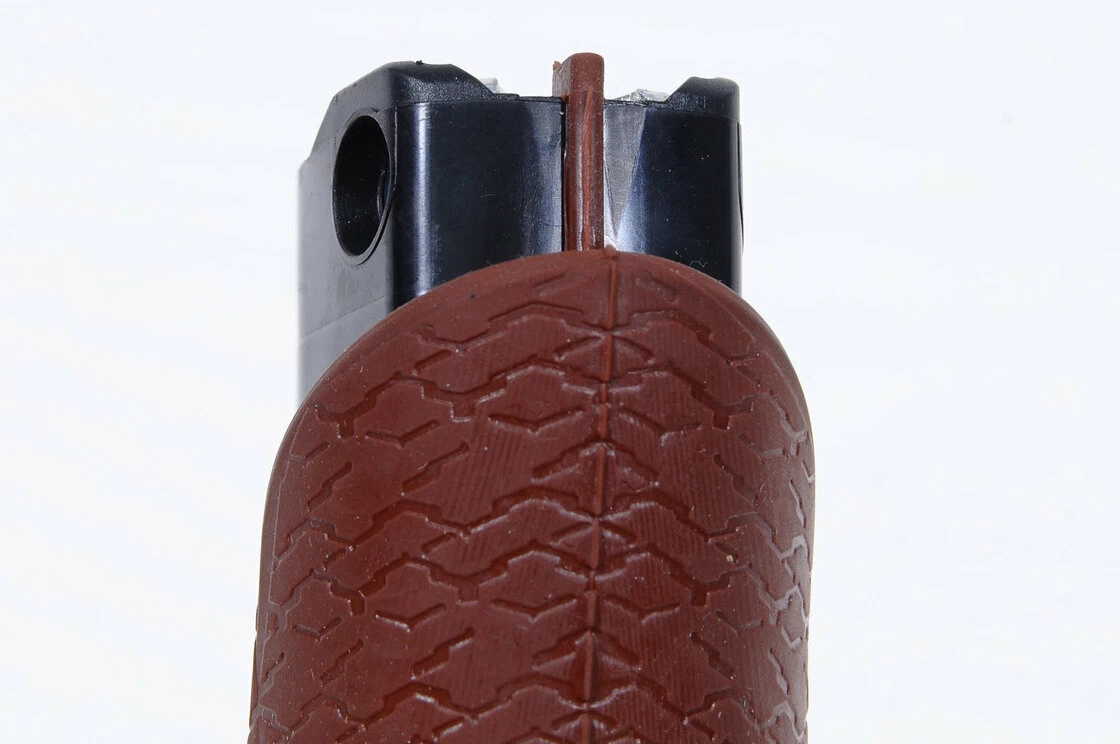 Brązowy chwyt Gazelle Basis bez zakończenia Lewy, z dzwonkiem, 100 mm