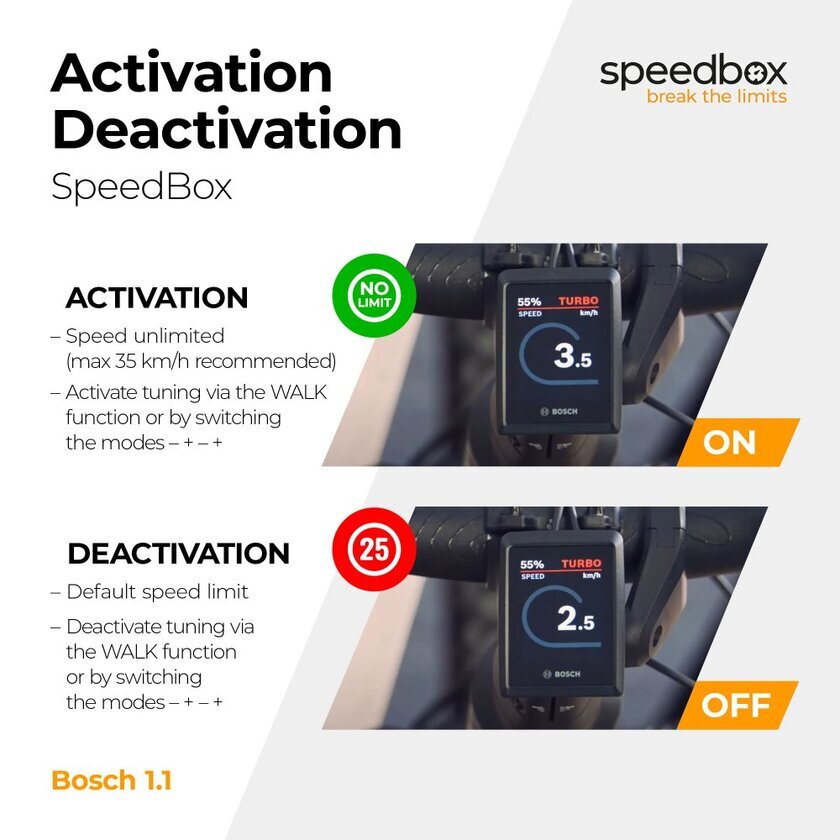 Chip tuning Bosch E-bike SpeedBox 1.1 Smart System