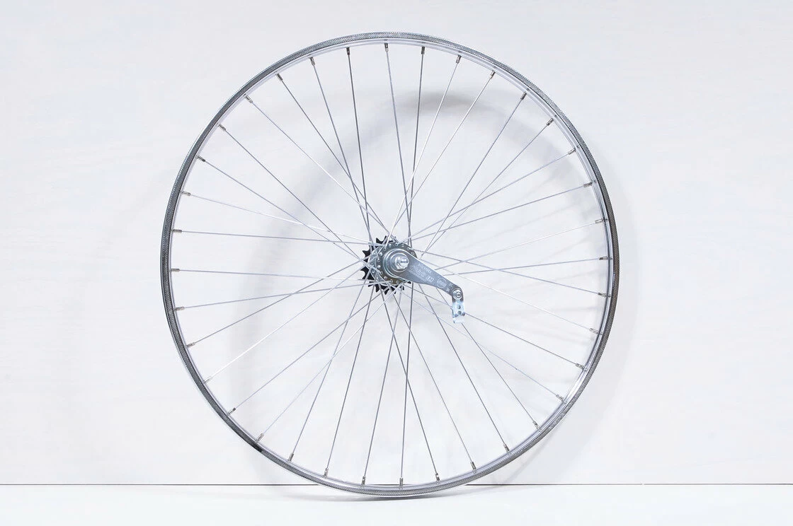Chromowane klasyczne tylne koło rowerowe 28 x 1 3/8 (22-622)
