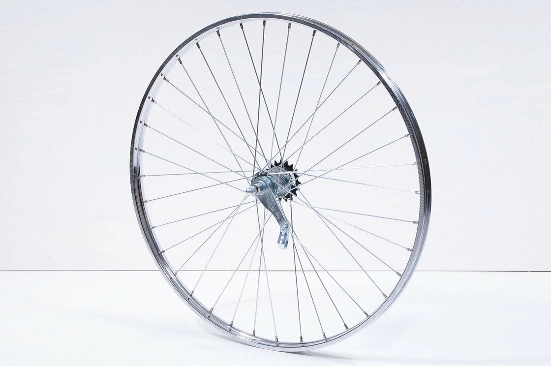 Chromowane klasyczne tylne koło rowerowe 28 x 1 3/8 (22-622)