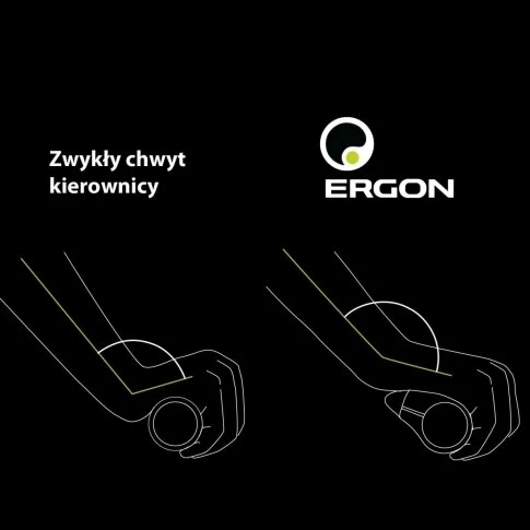 Chwyty kierownicy ERGON GS3 Leichtbau CARBON Rozmiar S