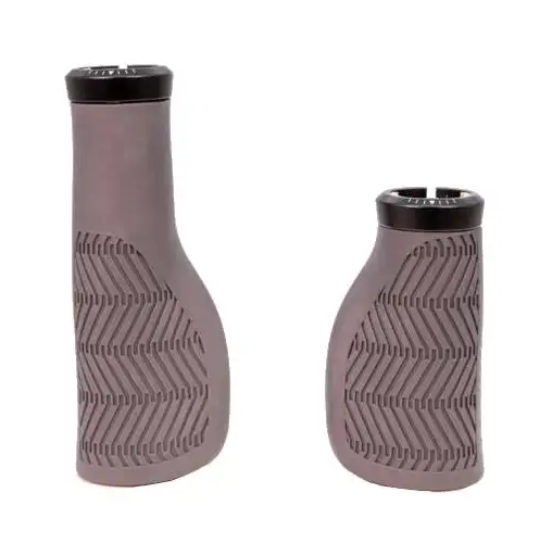 Chwyty rowerowe Herrmans Nucore Town 90/130 mm Szary
