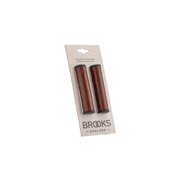 Chwyty skórzane Brooks Willow 130mm Antique Brown Antique Brown