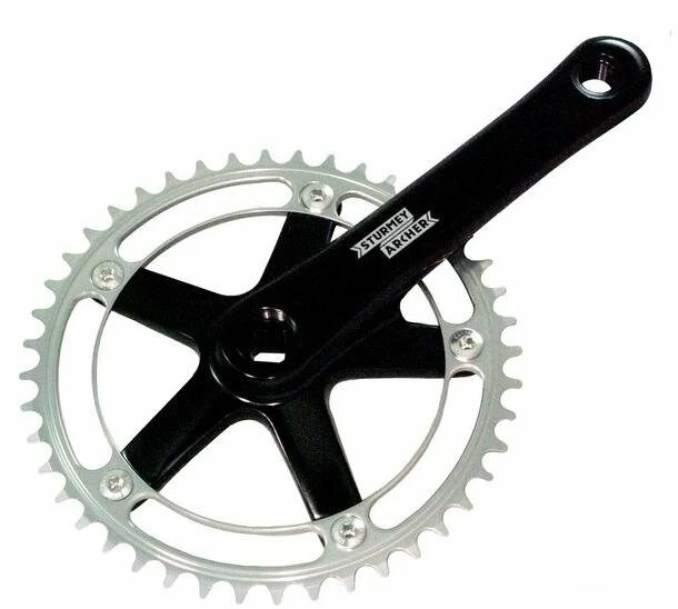 Czarna korba Sturmey Archer FCT66 Track