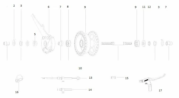 Części do hamulca bębnowego Sturmey Archer X-FD